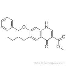 3-Quinolinecarboxylicacid, 6-butyl-1,4-dihydro-4-oxo-7-(phenylmethoxy)-, methyl ester CAS 13997-19-8